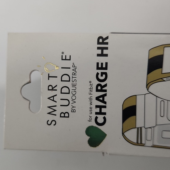 NIB - Smart Buddie by Voguestrap for use with Fitbit Charge HR - Gold Toned - Picture 7 of 9